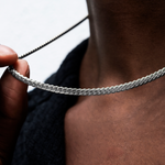 Cuban Style Silver Necklace For Him 2