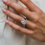 Pear Cut Solitaire Style Cubic Zirconia in 925 Sterling Silver Ring 1