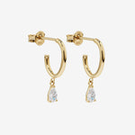 Round Cut Cubic Zirconia in 925 Sterling Silver Earrings 3