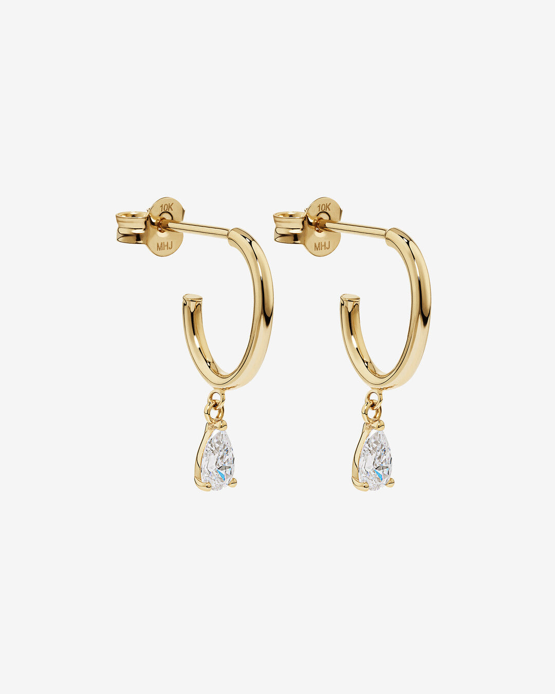 Round Cut Cubic Zirconia in 925 Sterling Silver Earrings 3