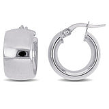 Round Cut Cubic Zirconia in 925 Sterling Silver Earrings 3