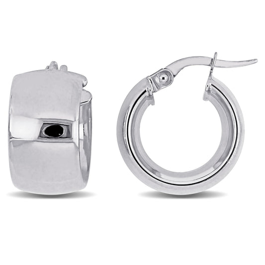 Round Cut Cubic Zirconia in 925 Sterling Silver Earrings 2