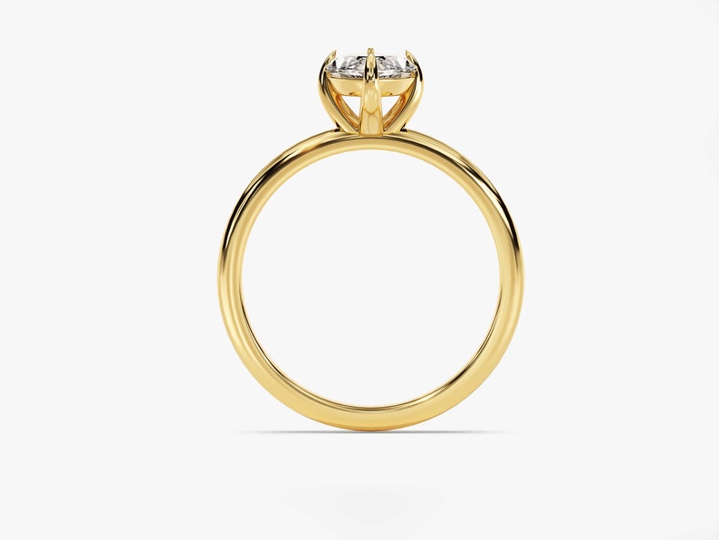 Stunning 1.5 CT Marquise Moissanite Engagement Ring with Solitaire Design 3