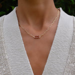 2.5 TCW Round Garnet Lab Made Diamond- January Birthstone Necklace 2