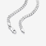 Round Cut Cubic Zirconia in 925 Sterling Silver Necklace 2
