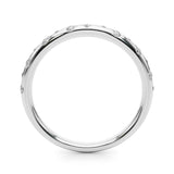 Stunning 0.20 TCW Round Moissanite Stones Flush Wedding Bands 2