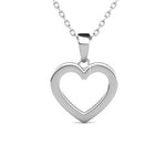 Round Cut Cubic Zirconia in 925 Sterling Silver Necklace 4