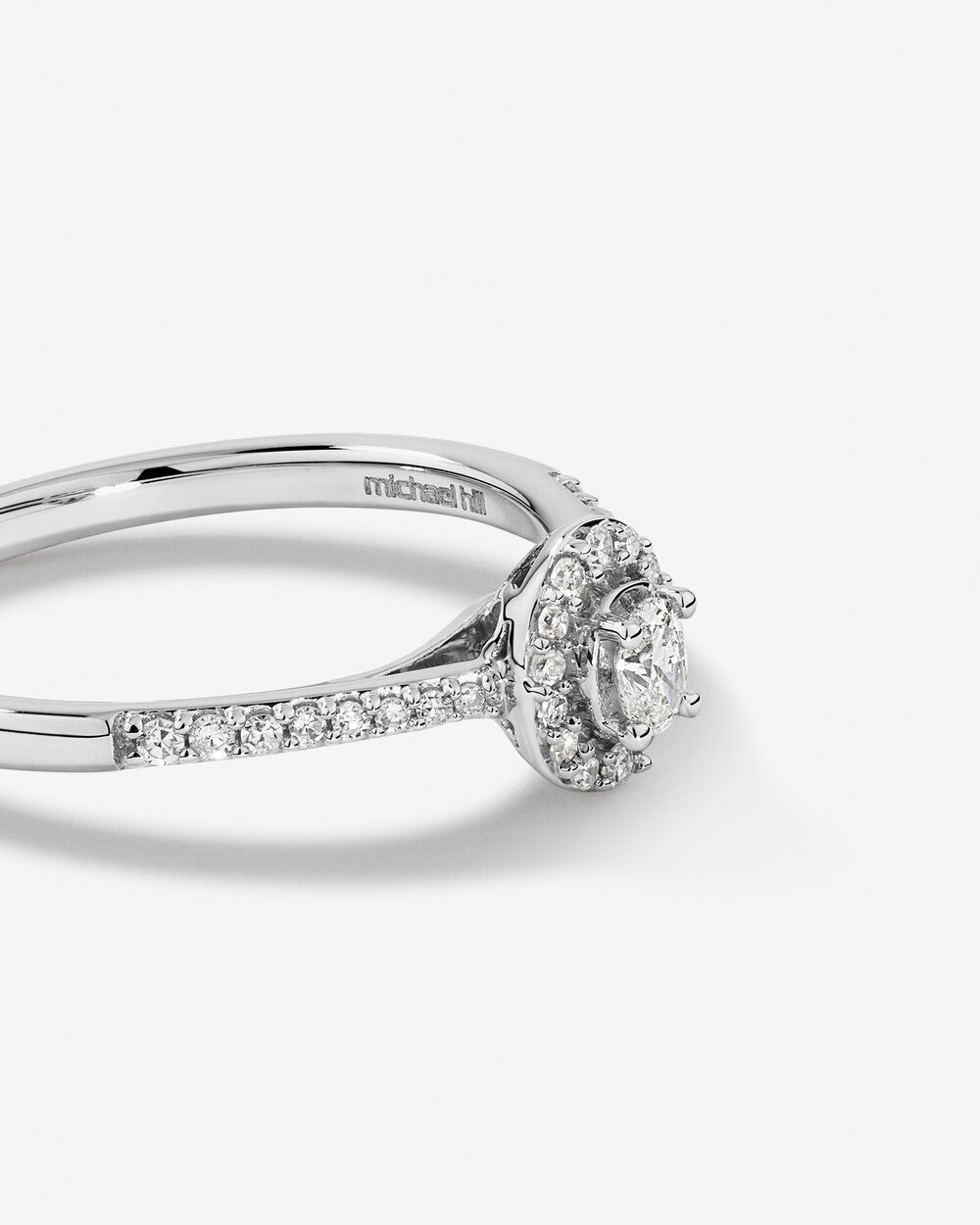 Stunning 0.2 CT Oval Moissanite Engagement Ring with Pave and Halo Design 3