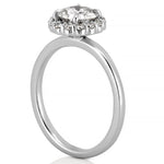 Stunning 0.50-1.50 CT Round Moissanite Engagement Ring With Halo Design 6