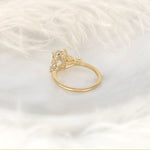 Stunning 2.5 CT Oval Moissanite Engagement Ring with Cluster Design 2