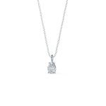 1.0 CT Pear Cut Moissanite Diamond Solitaire Pendant Necklace in Solid Gold 4