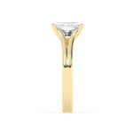 Stunning 2.0 CT Emerald Moissanite Engagement Ring with Split Shank Design 3