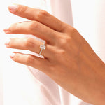 Stunning 1.0-2.0 CT Radiant Moissanite Engagement Ring with Pave Design 9