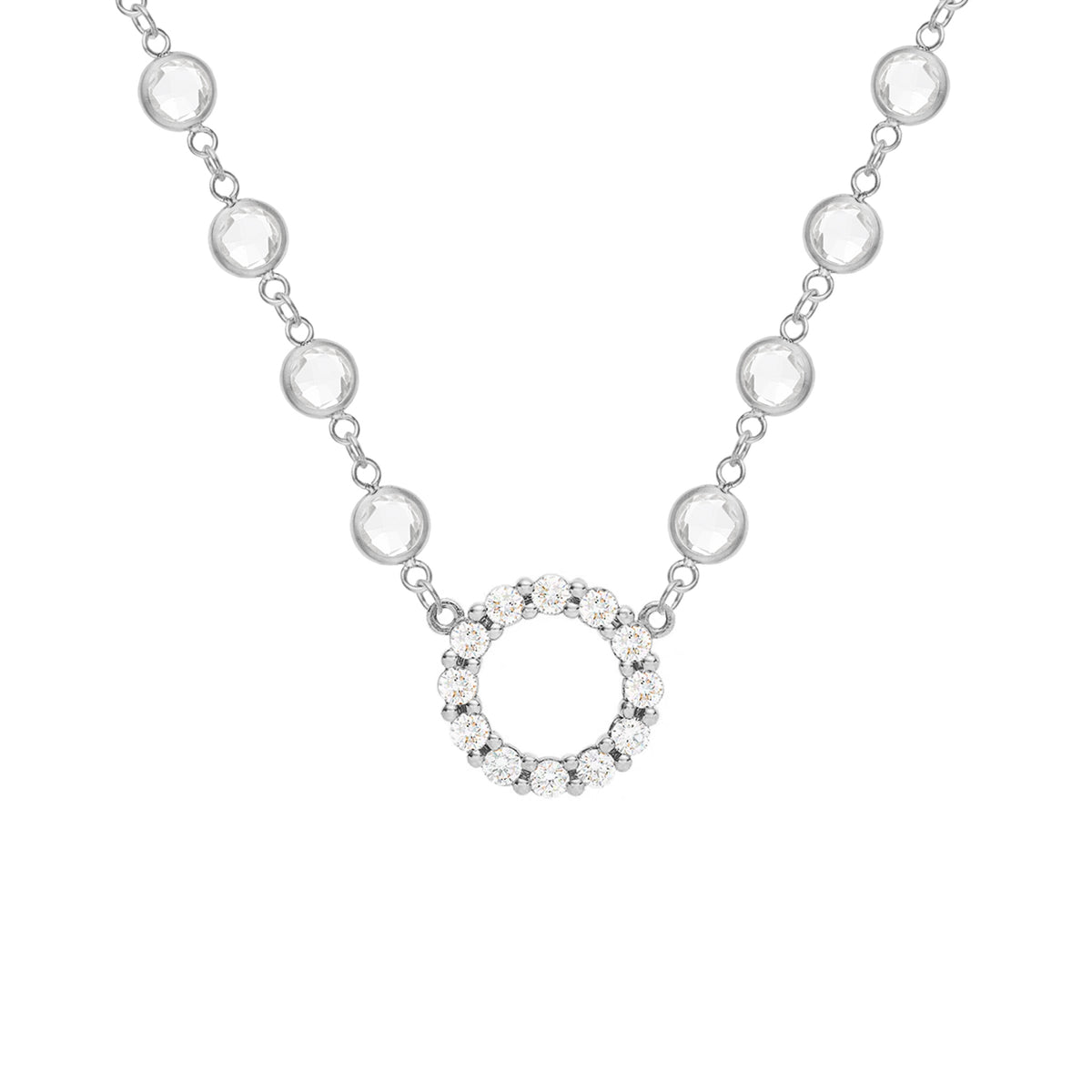 1.44 CT Round April Diamond Lab Made Diamond- April Birthstone Necklace 7