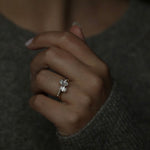 0.50 CT Oval Solitaire CVD E/VVS1 Diamond Engagement Ring 2