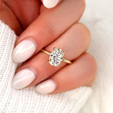 Stunning 2.5 CT Oval Moissanite Engagement Ring with Solitaire Design 6