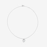 Round Cut Cubic Zirconia in 925 Sterling Silver Necklace 3
