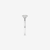 Stunning 0.3 CT Oval Moissanite Engagement Ring In Halo Design 3