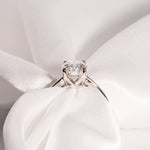 Classic 2.0 CT Oval Moissanite Engagement Ring with Solitaire Design 3