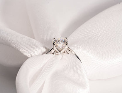Classic 2.0 CT Oval Moissanite Engagement Ring with Solitaire Design 3