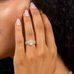 Stunning 0.4 TCW Round Moissanite Stones With Full Eternity Wedding Band 6