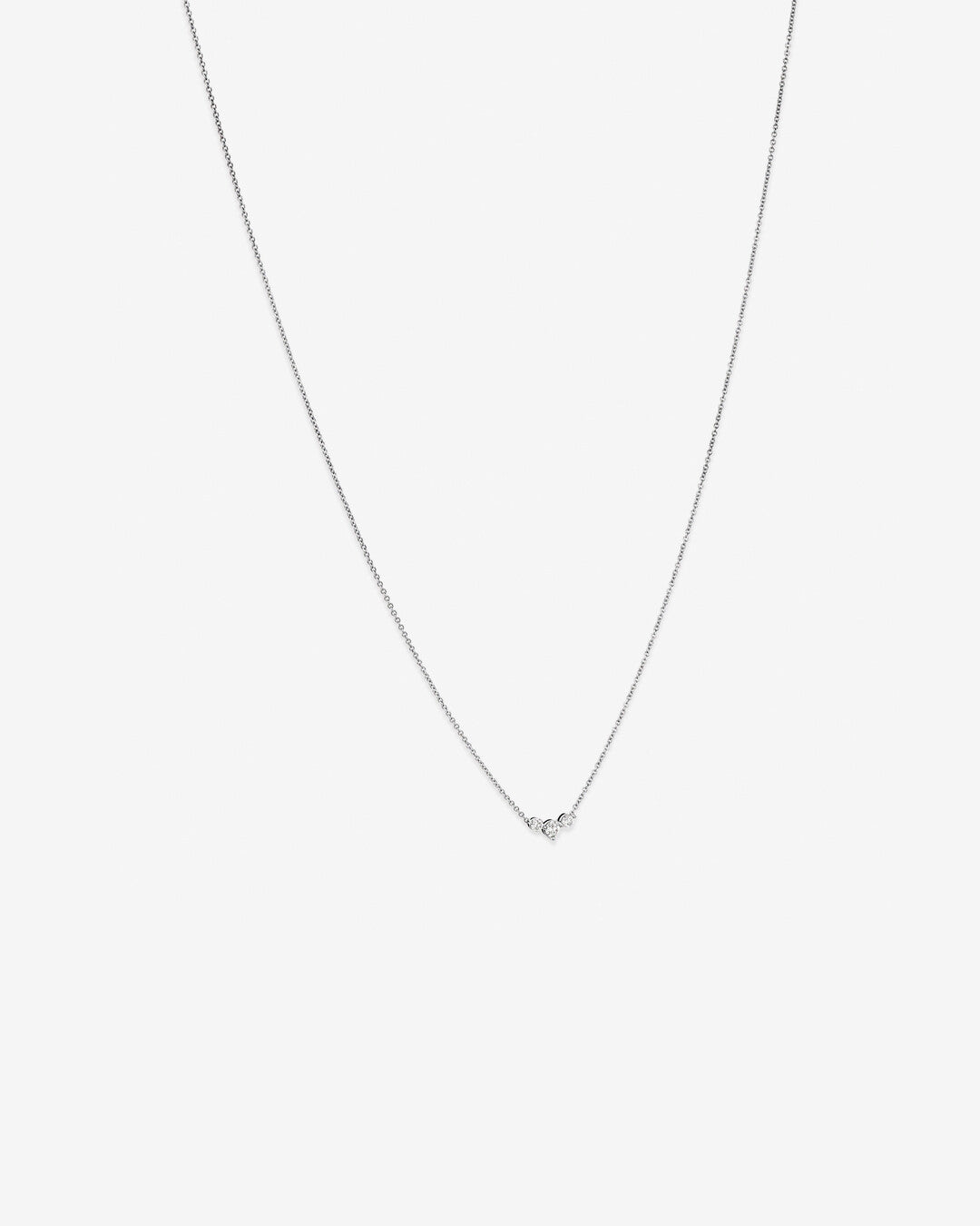 Round Cut Cubic Zirconia in 925 Sterling Silver Necklace 3