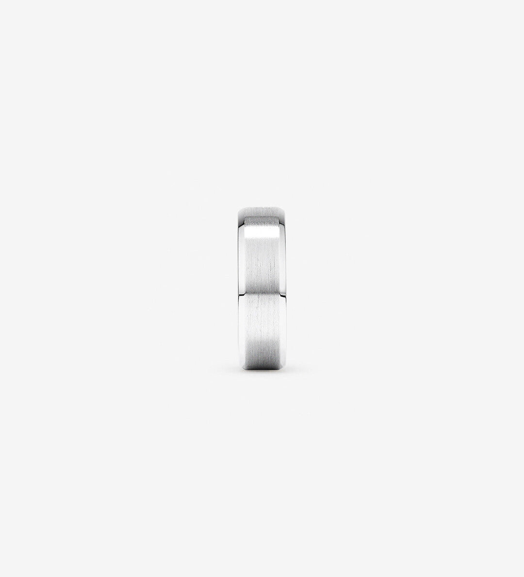 0.15 CT Cushion Moissanite Flush Men's Wedding Band in Solid Gold 3