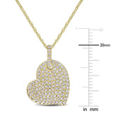 Round Cut Cubic Zirconia in 925 Sterling Silver Necklace 9