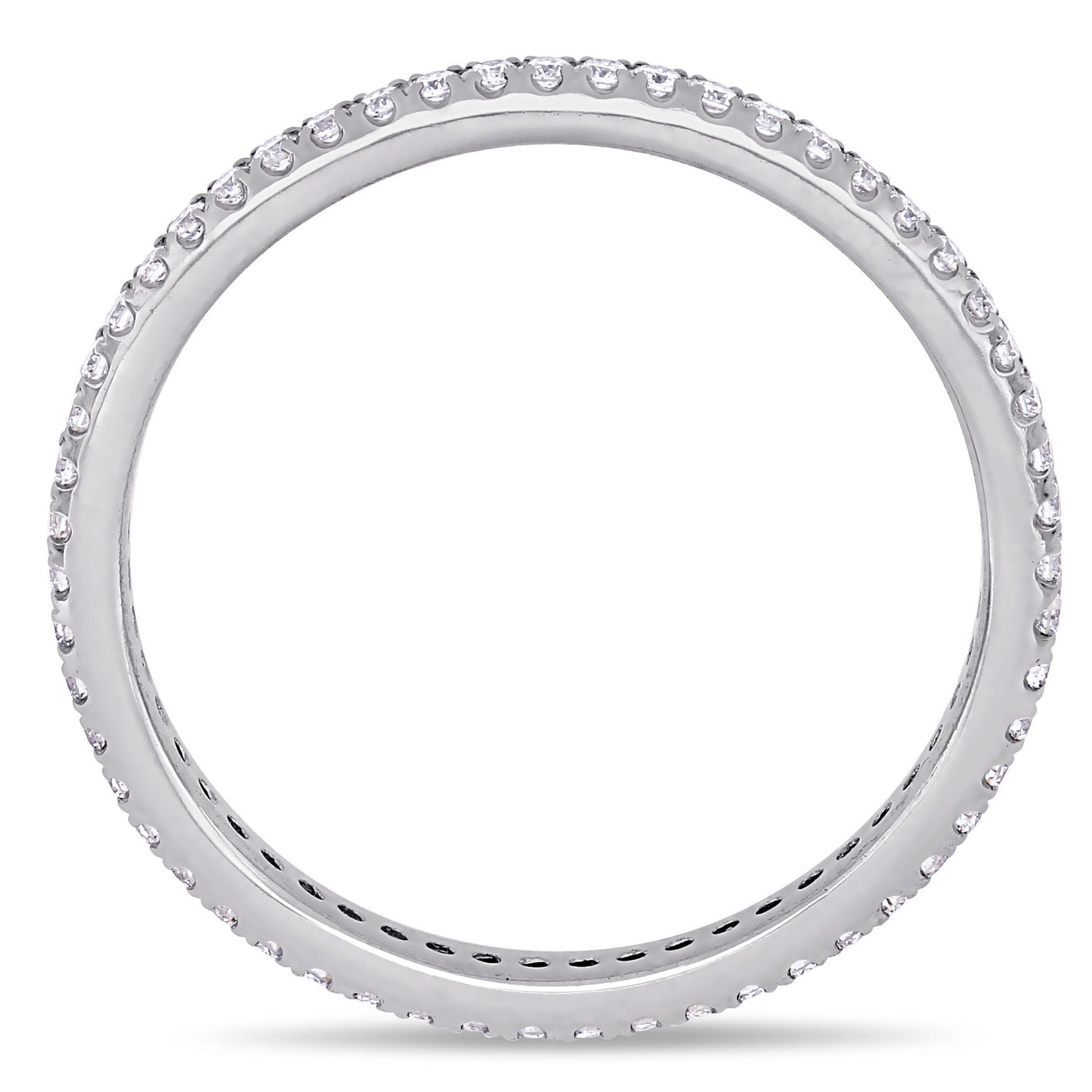 Round Cut Cubic Zirconia in 925 Sterling Silver Wedding Bands 11