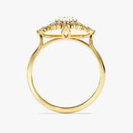 Stunning 1.50 CT Oval Moissanite Engagement Ring with Cluster Design 3