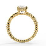 Stunning 2.11 CT Oval Moissanite Engagement Ring with Solitaire Design 2