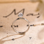 Stunning 2.0 CT Pear Moissanite Engagement Ring with Solitaire Design 6