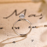 Stunning 2.0 CT Pear Moissanite Engagement Ring with Solitaire Design 6