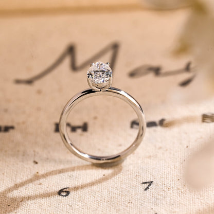Stunning 2.0 CT Pear Moissanite Engagement Ring with Solitaire Design 6