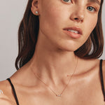 Round Cut Cubic Zirconia in 925 Sterling Silver Necklace 2