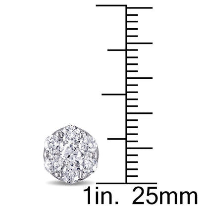1.0 CT Round Cut Cubic Zirconia in 925 Sterling Silver Jewelry 6