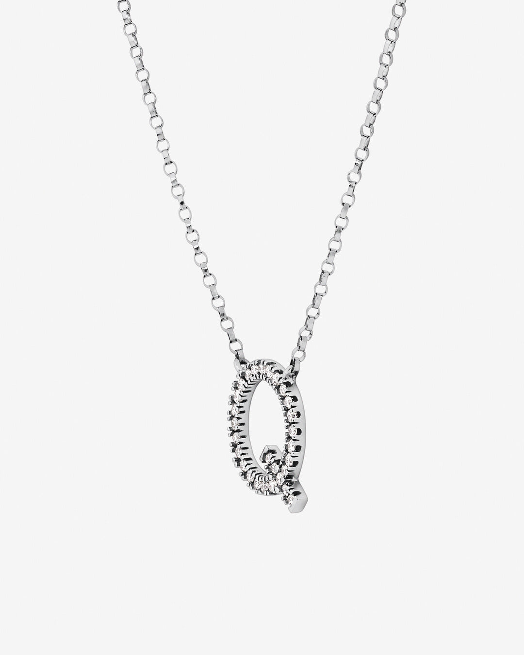 Round Cut Cubic Zirconia in 925 Sterling Silver Necklace 2
