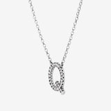 Round Cut Cubic Zirconia in 925 Sterling Silver Necklace 2