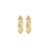 Stunning Twisted Hoops Earrings in Gold 8