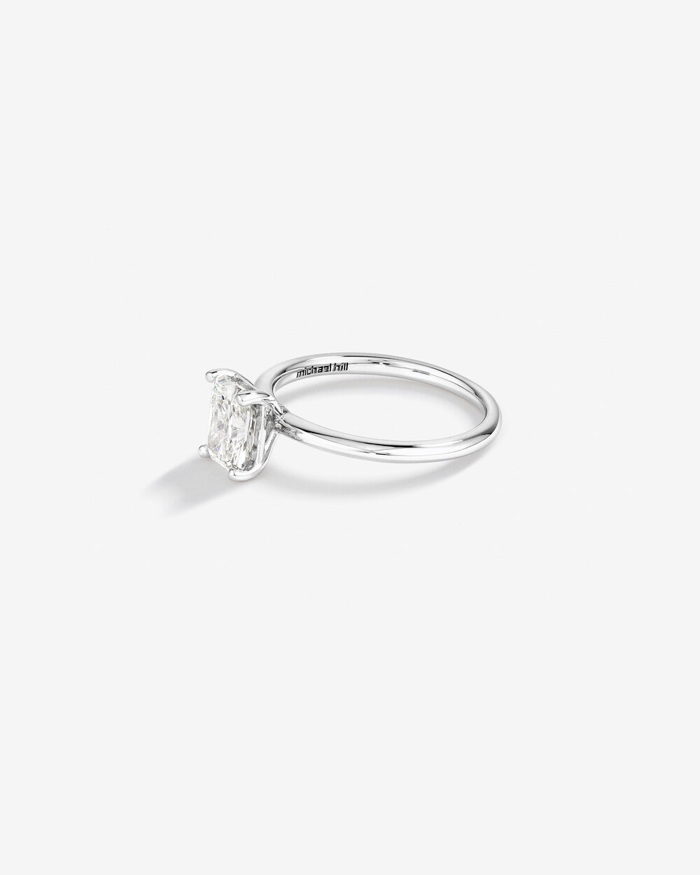 Stunning 1.25 CT Radiant Moissanite Engagement Ring in Solitaire Design 2