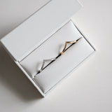 Stunning V Shaped Metal Wedding Bands 1