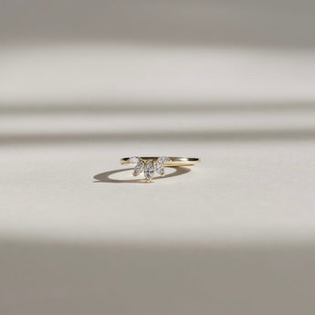 Stunning 0.10 CT Round Moissanite Stones Crown Wedding Bands 7