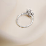 Stunning 1.0 - 2.0 CT Marquise Moissanite Engagement Ring with Cluster Design 8
