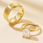 Stunning 3.0 CT Radiant Moissanite Engagement Ring in Hidden Halo Design 4