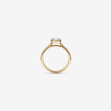Stunning 1.25 CT Pear Moissanite Engagement Ring with Bezel Design 2
