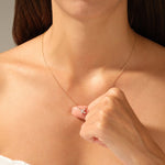 0.40 CT Marquise Moissanite Diamond Clover Pendant Necklace in Solid Gold 6