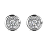 Round Cut Cubic Zirconia in 925 Sterling Silver Earrings 2