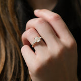 Stunning 0.50-1.50 CT Round Moissanite Engagement Ring With Milgrain Pave Design 6
