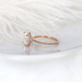 Stunning 4.20 CT Oval Moissanite Engagement Ring with Hidden Halo Design 3
