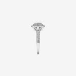 Stunning 0.65 CT Round Moissanite Engagement Ring with Cathedral Design 3